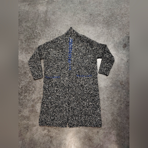 Sam Edelman Size XS Gray Nyla Bouclé Sweater Coat - Picture 2 of 6